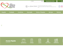 Tablet Screenshot of feliciorocho.org.br